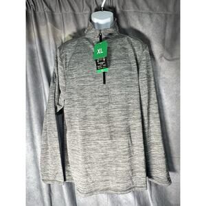 HI-TEC Men's 1/4 Zip Performance Pullover Gray Size XL
